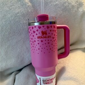 Stanley Pink Heart Party Tumbler
